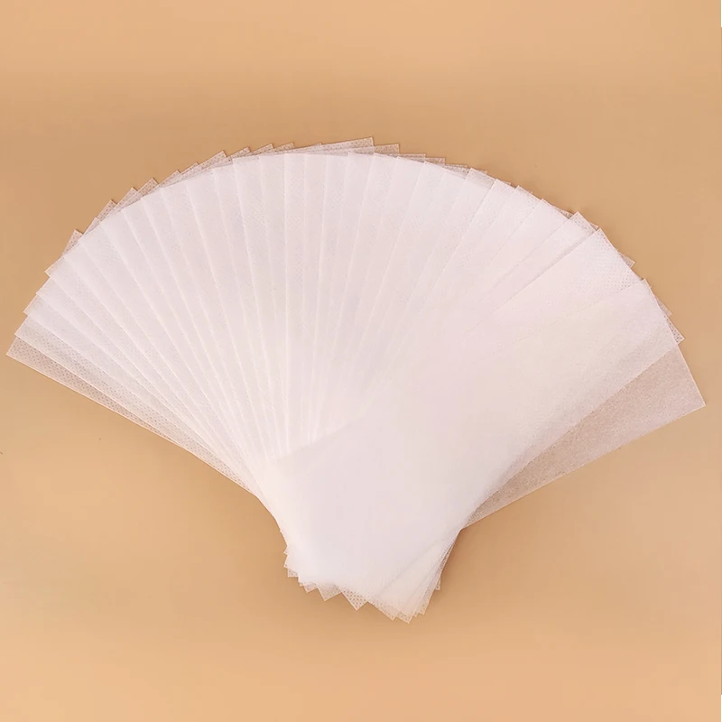 eyebrow waxing paper strip private label The size can be customized according to requirements and can be reused after washing