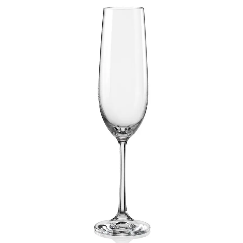 Factory Direct Sell Crystal Luxury Flute Champagne Glasses Custom Wine Glass Hand Blown Goblet for gift and Wedding Party
