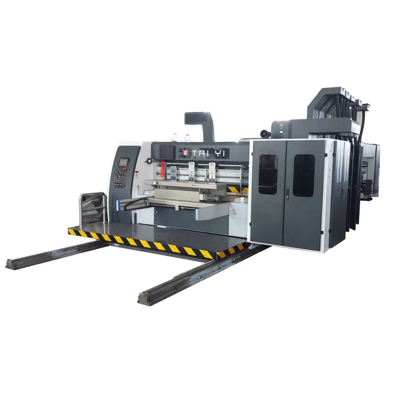 Automatic Corrugated Box Making Line Flexo Printing Slotting Die Cutting Machine For Corrugated