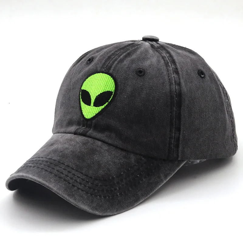 Wholesale Embroidered E.T. Alien logo Gorras  custom hats Adjustable Baseball Caps