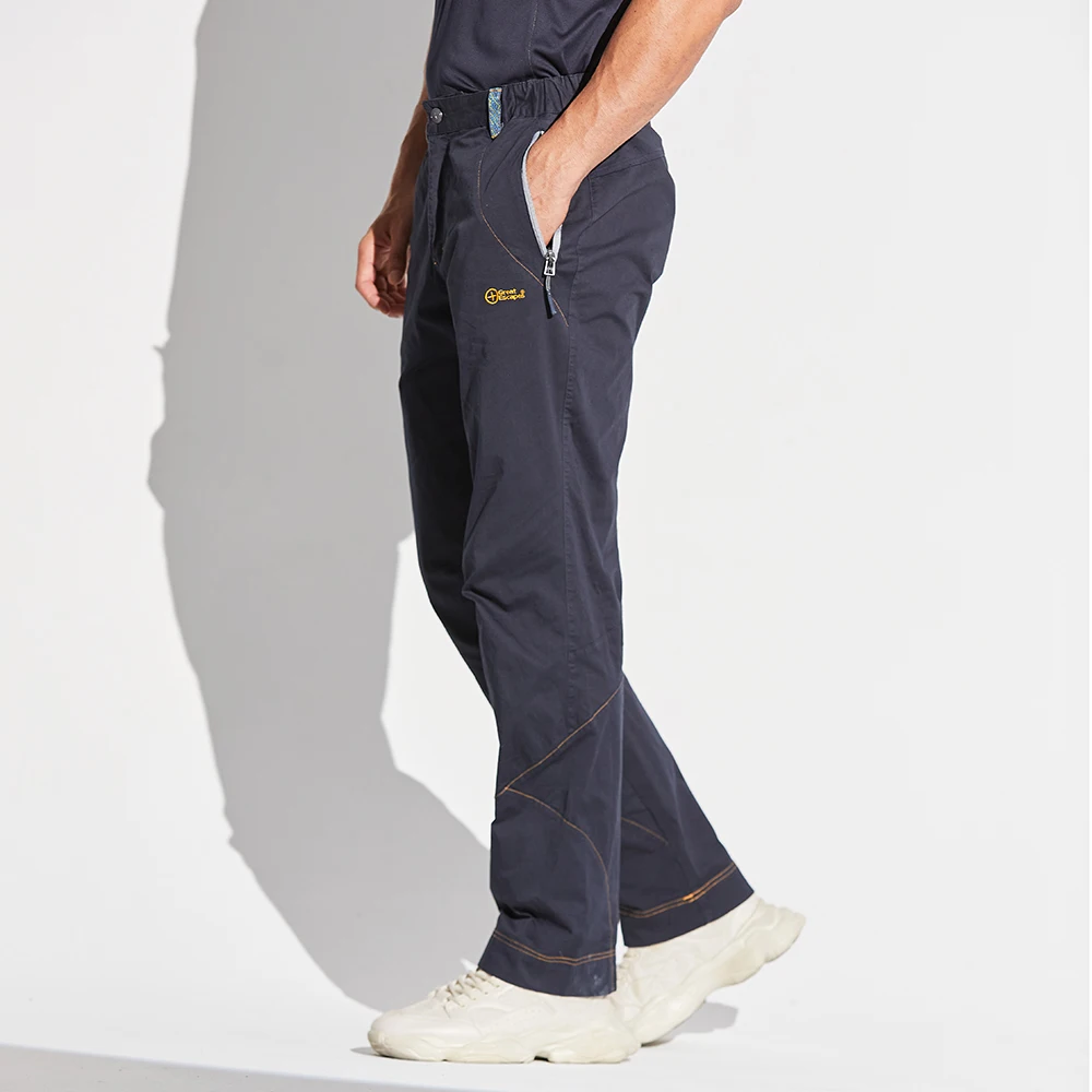 Stretch poplin cotton pants men hiking trekking pants for rock climbing and leisure