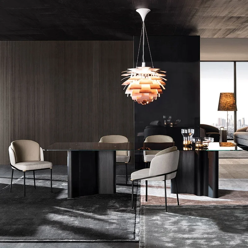 High quality restaurant  dining chair with metal legs china manufacturer