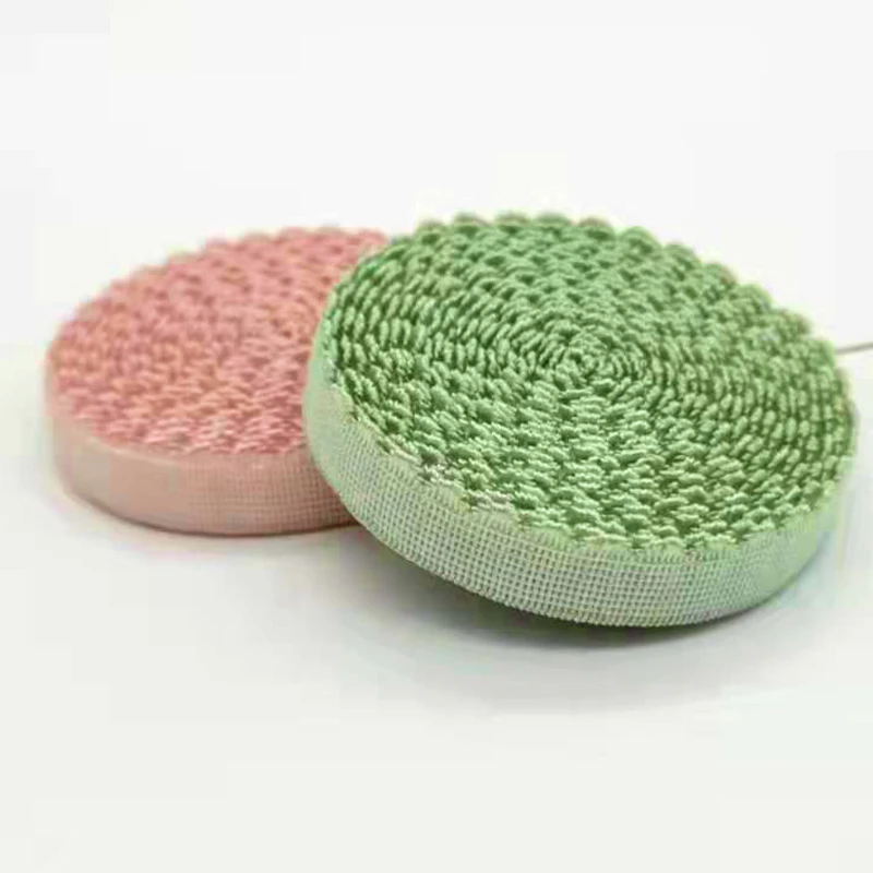 In stock one sided brush picot elastic 10 mm 12 mm 14 mm 20 mm multiple width Nylon spandex bra elastic webbing