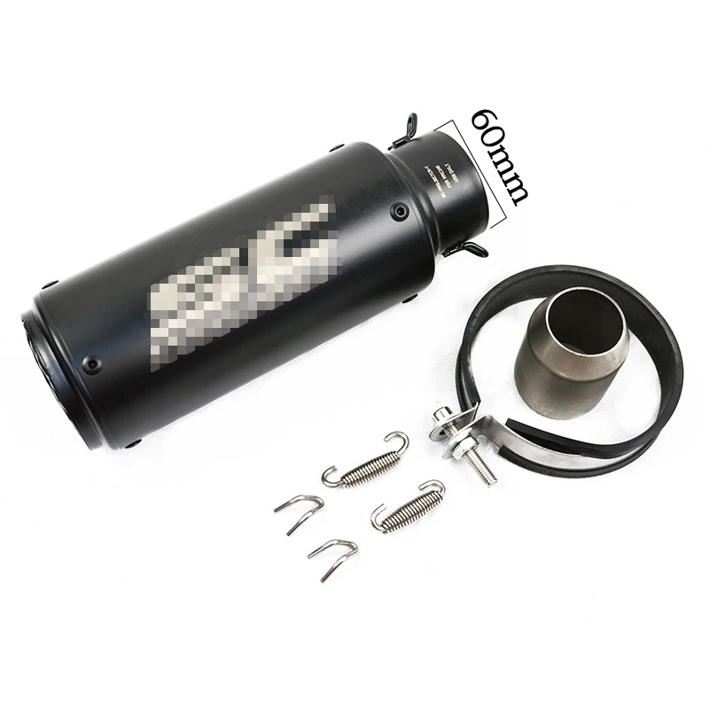 Cheap Stainless Steel Sc project exhaust motorcycle For Universal Exhaust Pipes all Black exhaust for bikes Muffler