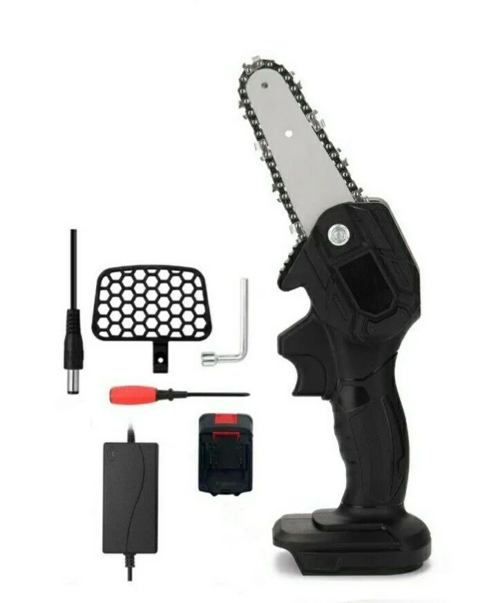 
2021 Hot Sale Mini Cordless Chainsaw 4 Inch Electric Chainsaw for Garden Use 