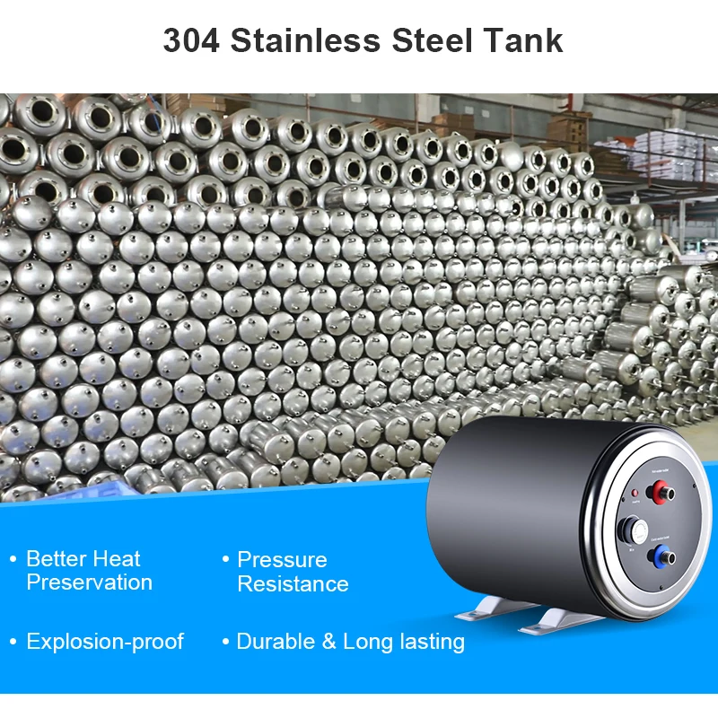 High quality low price stainless steel hot water tank 12v portable heater for rv