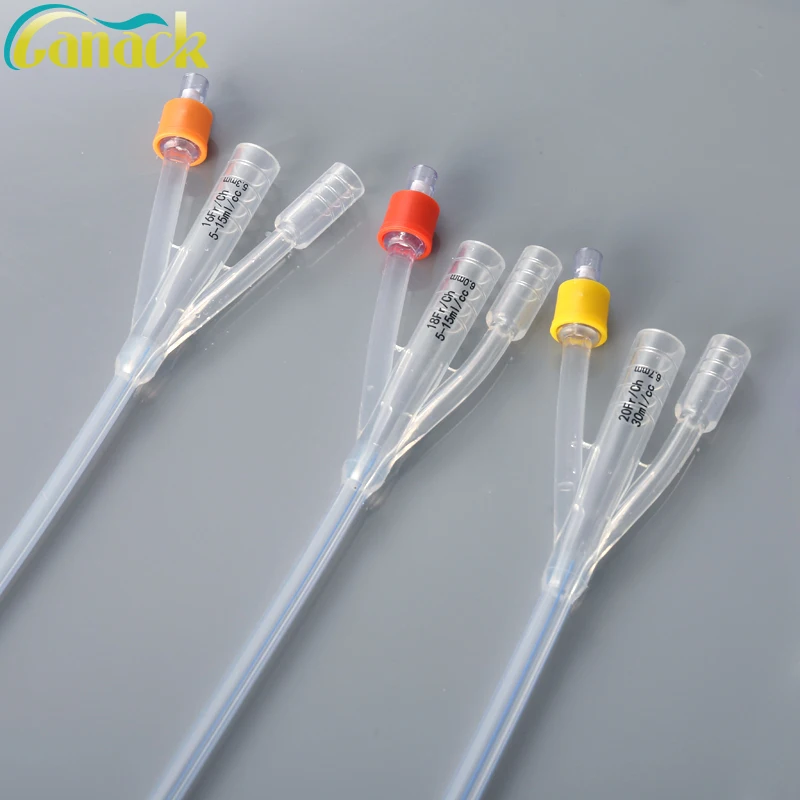 Hot Sale Disposable Urinary Catheter Teo Way Foley Balloon Catheter Kit Urine Catheter