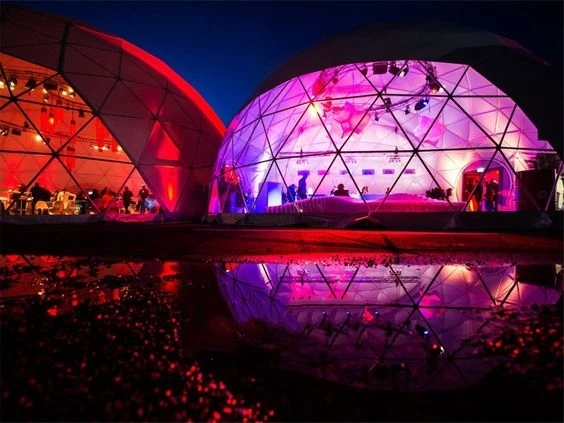 Luxury 20M 25M Diameter Transparent PVC Outdoor Party Event Wedding Igloo Dome Tents For Events 500 1000 People