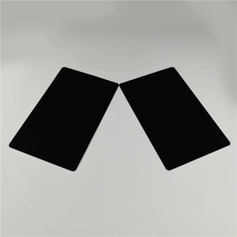 
Custom metal fashion label card creative business card laser engraved aluminum card made for members 
