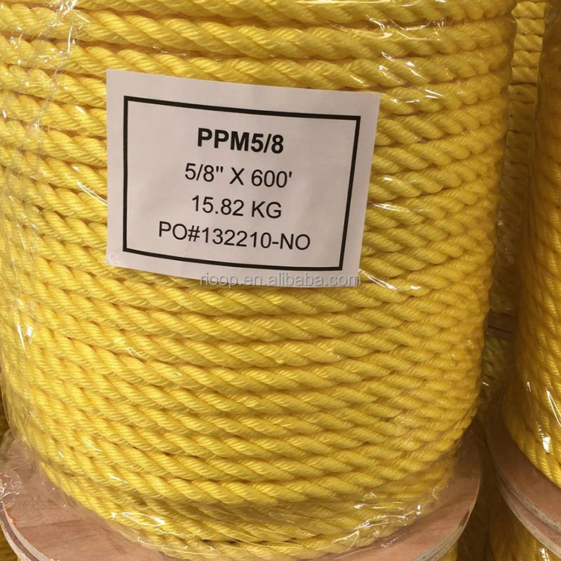 High quality abrasion resistant Polysteel Rope PP Rope 10 mm rolls of 220 mtrs