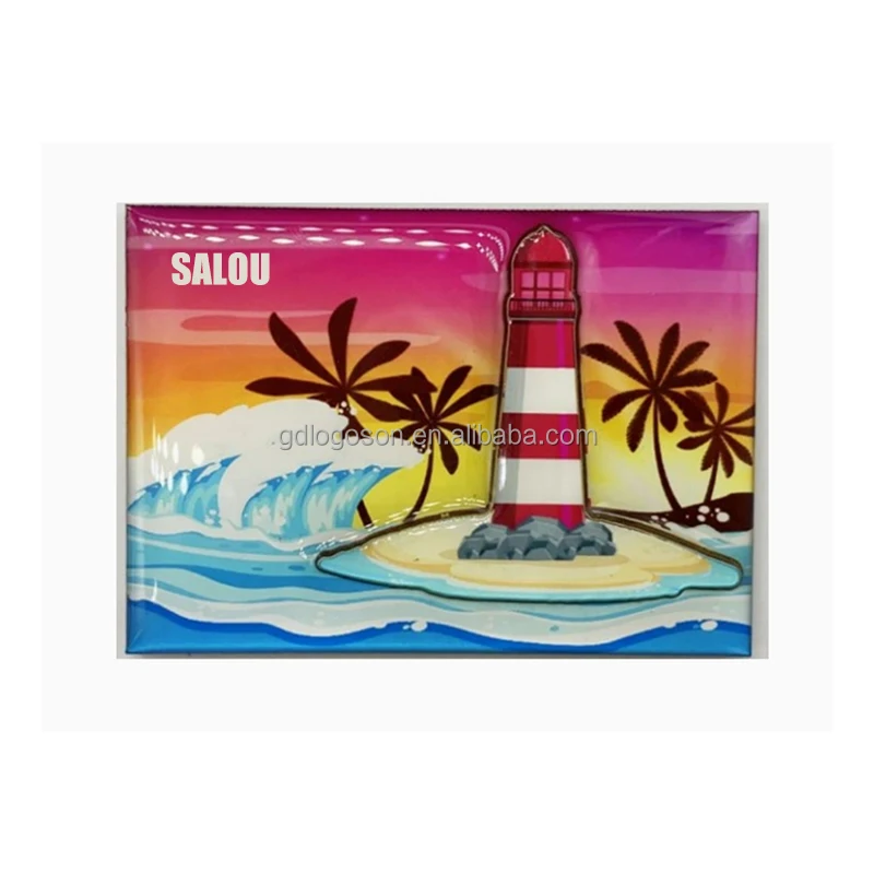 Manufacturers Country City Photo Refrigerator Magnets Spain Tourist Magnet Foil Paper Printed Custom Logo Souvenir Magnets