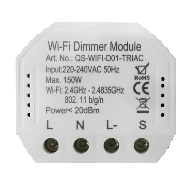 TUYA wifi triac dimmer smart dimmable push switch diy в стене smart dimming контроллер