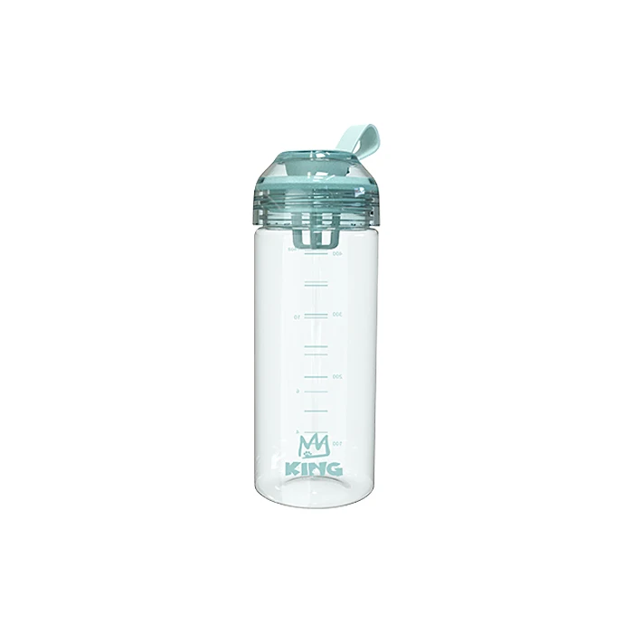 
Wholesale wide mouth 400ml blue protien shaker bottle custom logo 
