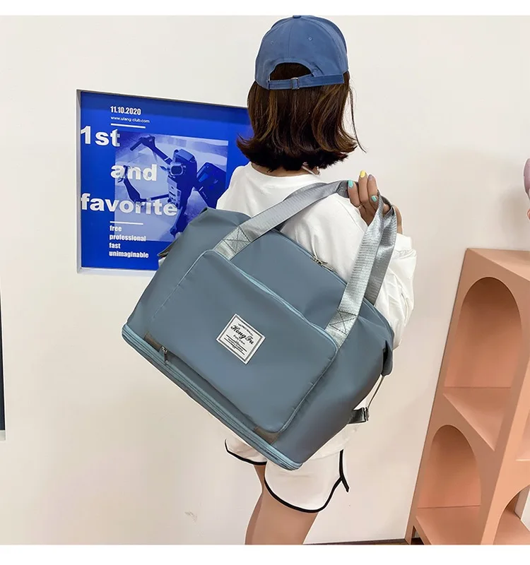 In Stock Outdoor Duffle Gym Bag Foldable Large Capacity Travel Sport Gym Yoga Duffel Bag