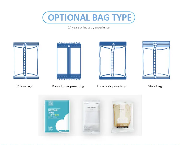 
PLC Control Date ball protein bar Automatic Horizontal Wrapper Pillow Packing Machine cookie cake Flow Wrapping Machine 