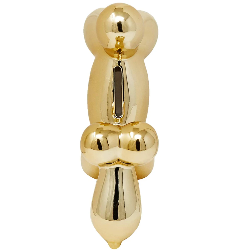 Interior Illusions Gold Balloon Mini Ceramic Dog Bank