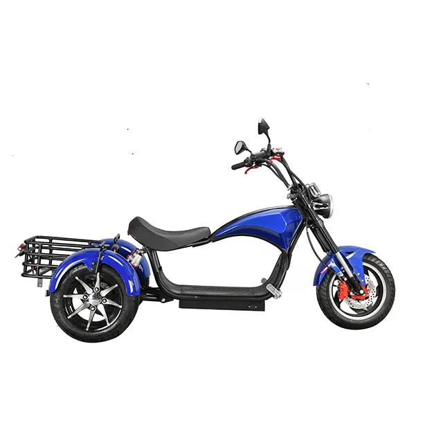 
Citycoco 2000W Tricycle Electric Scooter with basket 3-wheel electric mobility scooter Electric Trike Electric Chopper Bike 