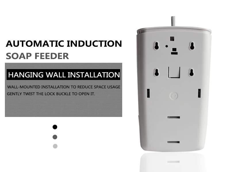 ABS touchless wall mounted sensor foam automatic soap dispenser