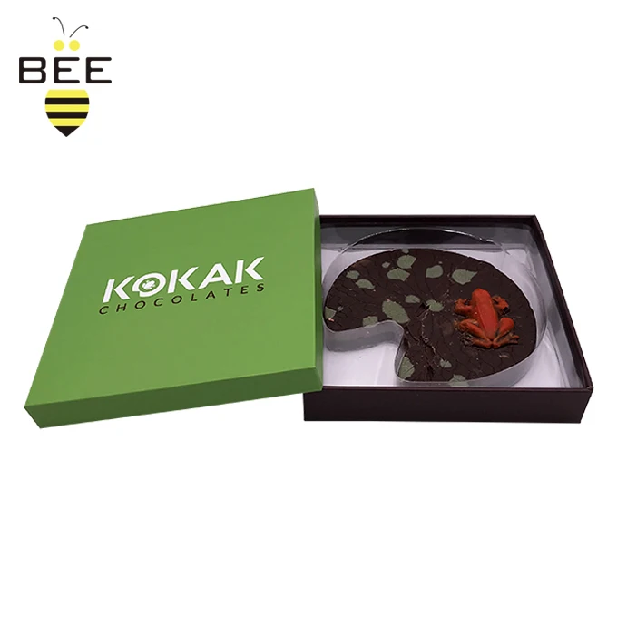 Reusable Personalized Printed Custom Size Small Chocolate Box Lid And Base DIY Chocolate Strawberry Packaging Box