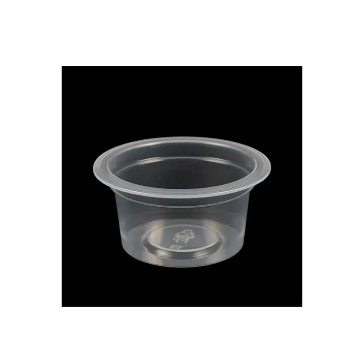 Disposable 40g Transparent Plastic Sauce Honey Jelly Packaging Cup With Lid