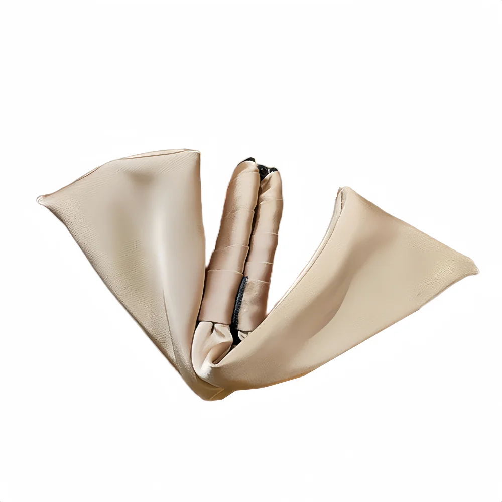 Satin Bow Hair Clip Ponytail Clip Solid Color Fancy Elegant Style Plastic Banana Clip Hair Claws