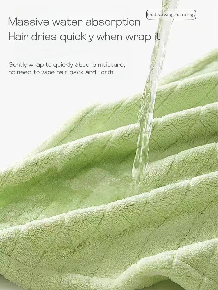 Microfiber Hair Turban Smooth Knitted Woven Quick-Dry Head Towel Wrap Anti-Frizz Turban for Home Use for Adults