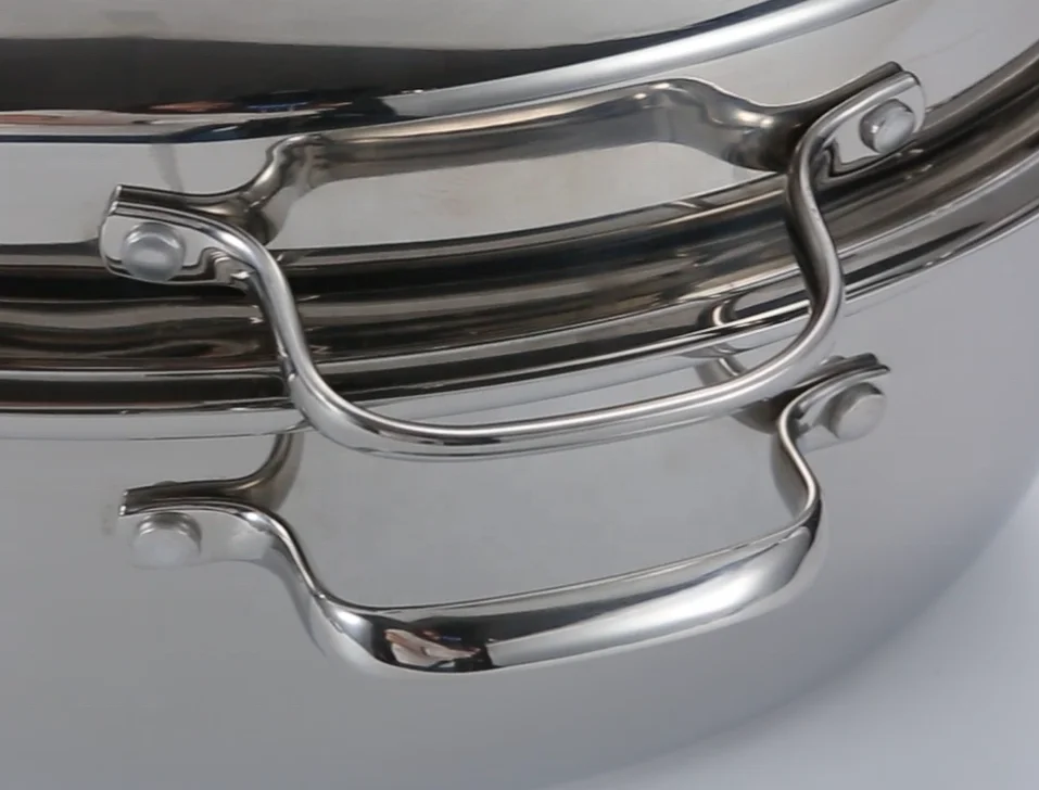 
induction stainless steel oval roaster with rack 