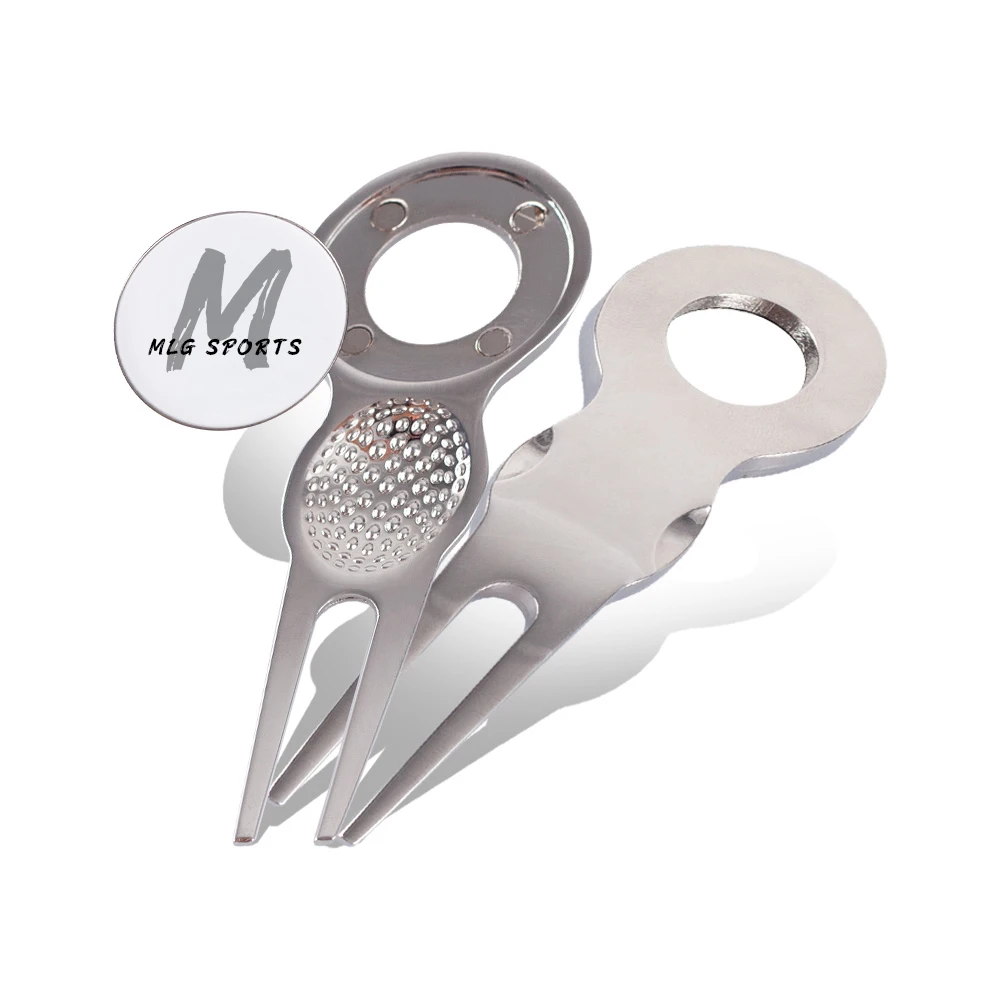 Custom Design Custom Logo Design Repair Tool Divot Tool Stainless Steel Golf Ball Marker