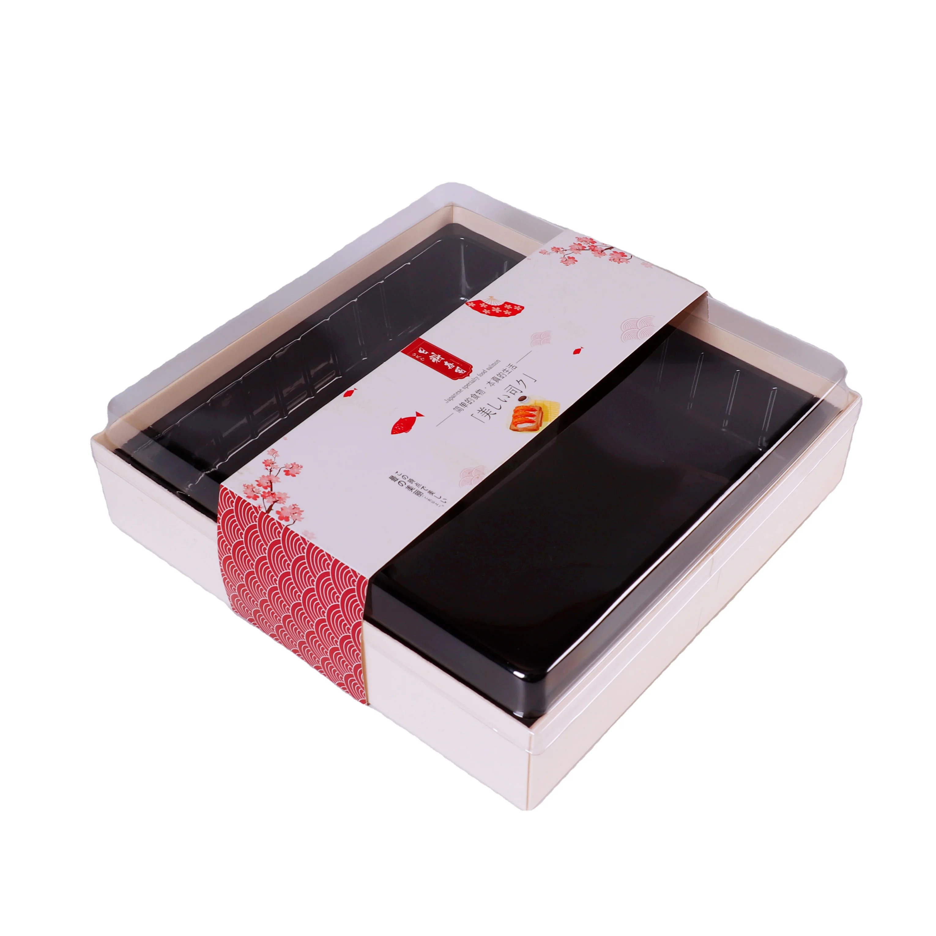 Wholesale Customization Disposable Biodegradable,  Wooden Sushi Box Takeaway Packaging/