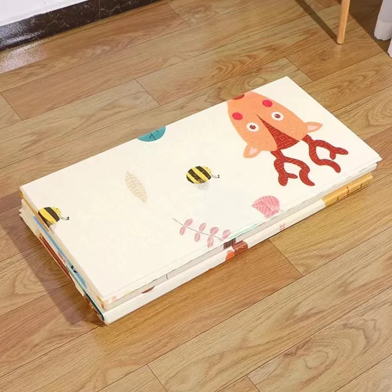 Children Double Sided Non-Toxic Educational Toy Large Cartoon Pattern Foldable Floor Pad Carpet Xpe Foam Baby Crawling Play Mat