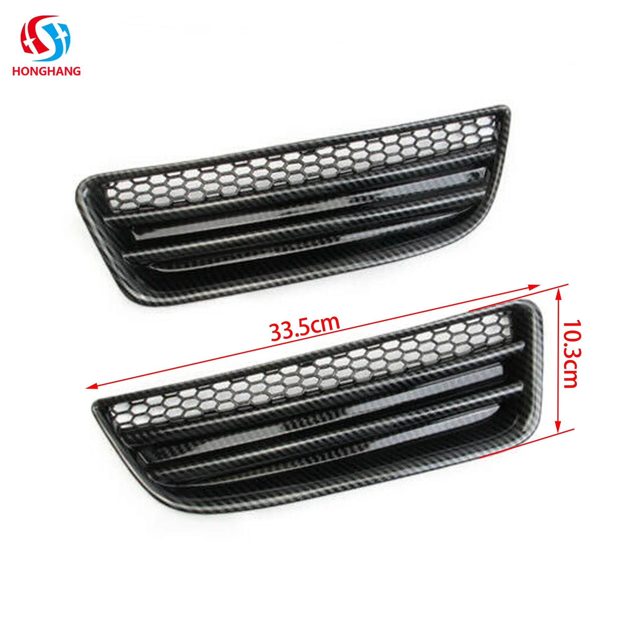 Honghang factory floor price promotion car decoration body parts, auto parts front fog lamp cover for dodge charger accessories