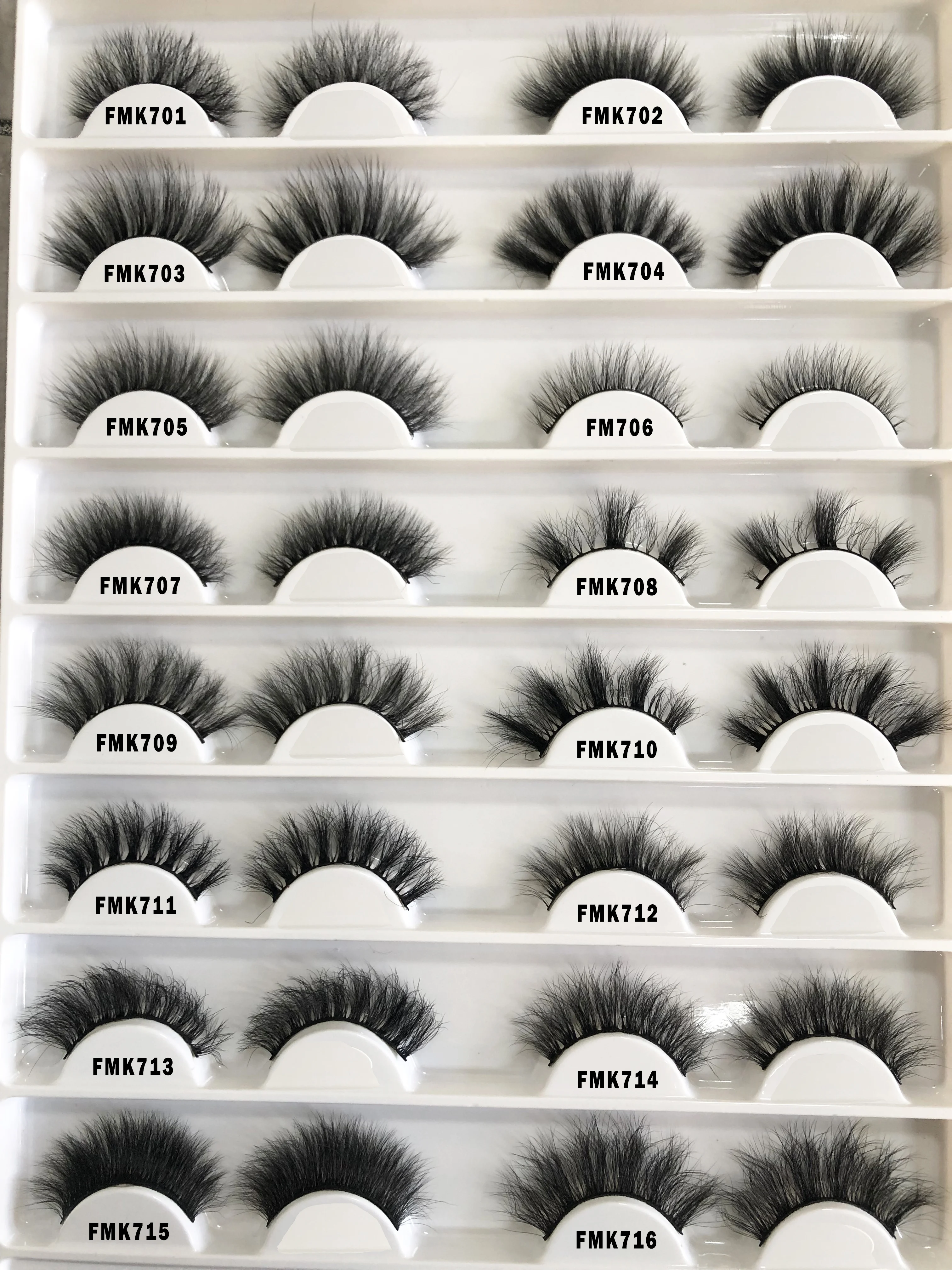 Individual Natural Eyelashes 3D Fluffy Faux Mink Eyelashes Full Strip Eyelashes False Lashes
