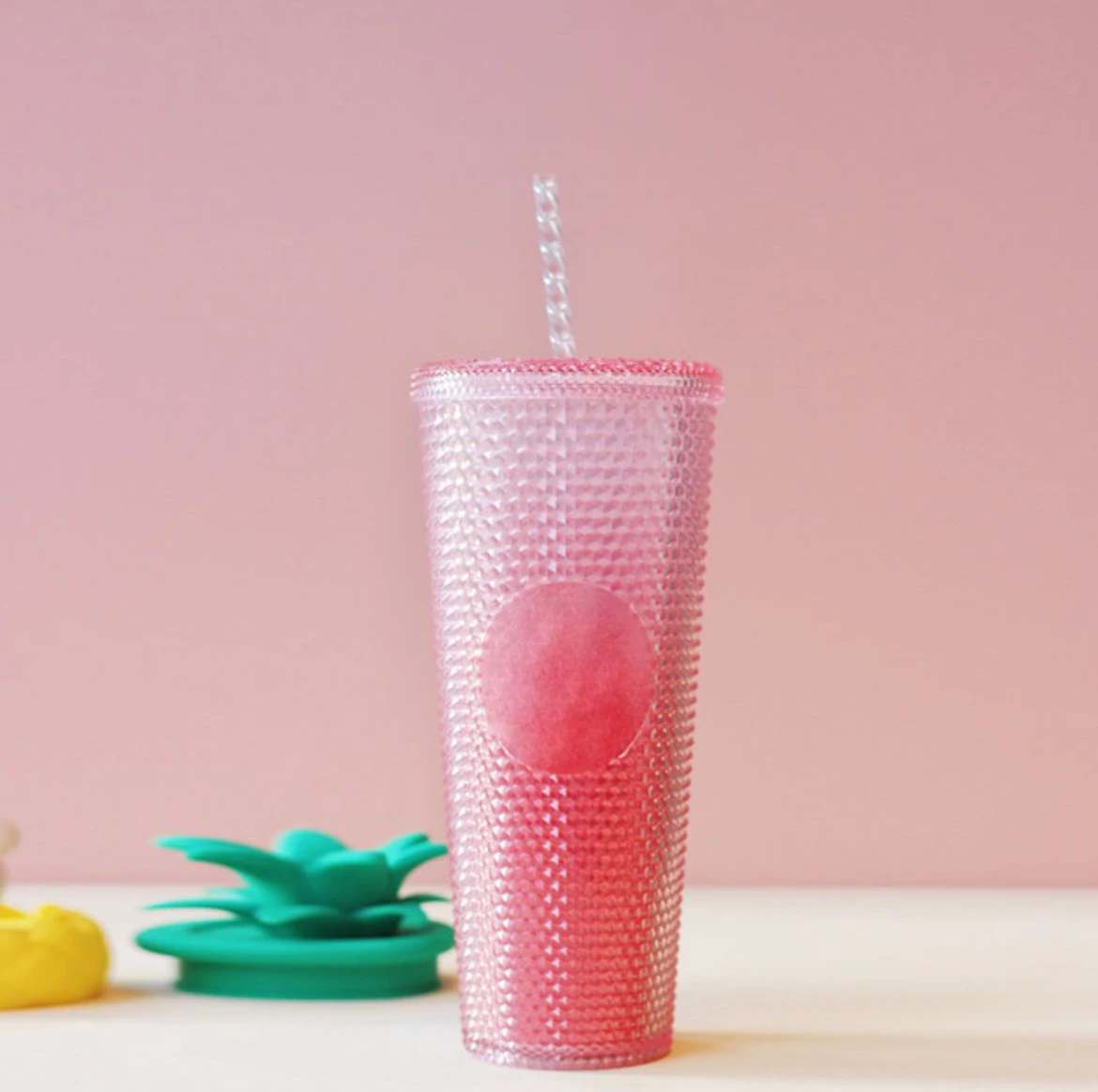 Studded tumbler blank cold changing diamond durian cup without logo 710ml