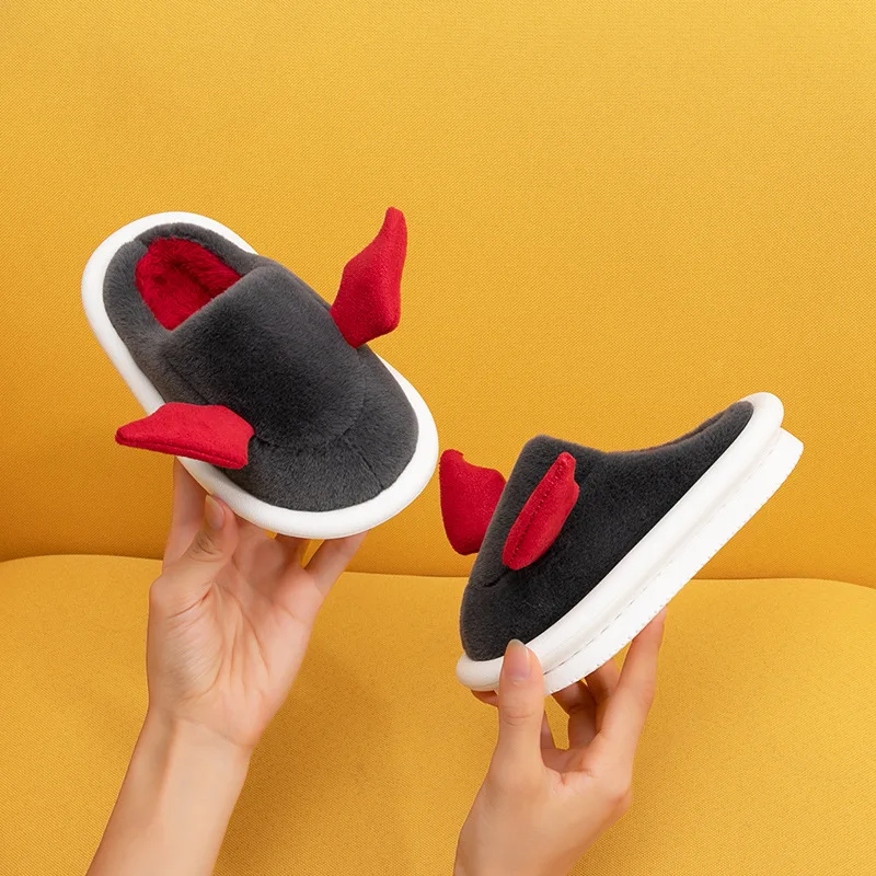 Baby Evil cotton indoor and outdoor Slide thicken Slippers for children