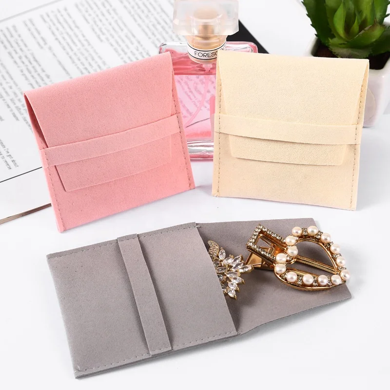 Microfiber Velvet Bag Jewelry Presents Pouches for Necklace earring ring Christmas Wedding Gift Personalized
