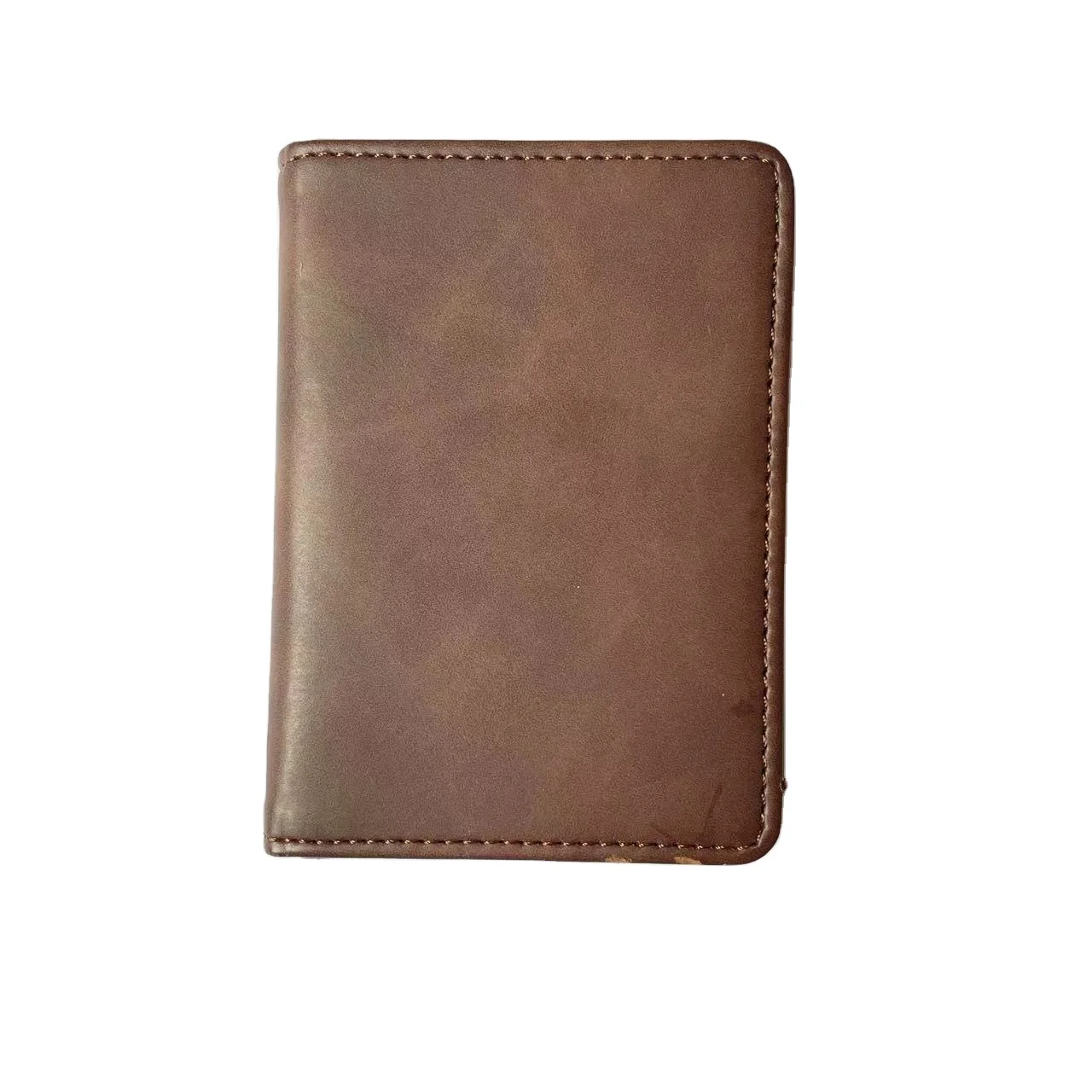Wallet Buttonless Double Wallet ID Card to Block Credit Card Carbon Fiber Minimalist Pressure Change PU Leather Business