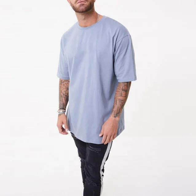 
High Quality OEM logo design 100% cotton unisex hip hop blank mens oversized t shirts 