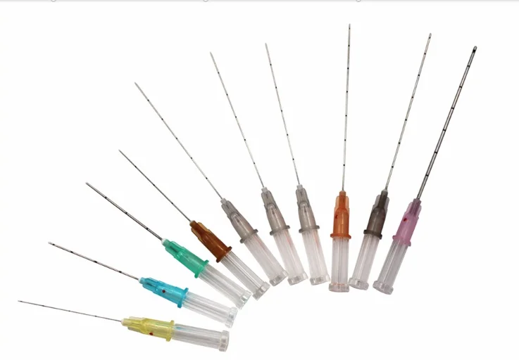 Factory direct sale blunt tip fine micro cannula needle for fillers sizes 18g 21g 22g 23g 25g 27g