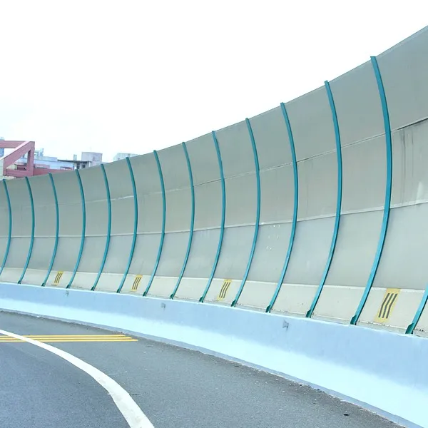 Highway noise barrier wall outdoors soundproof panels traffic noise reduction wall >25 dB sound acoustic fencing