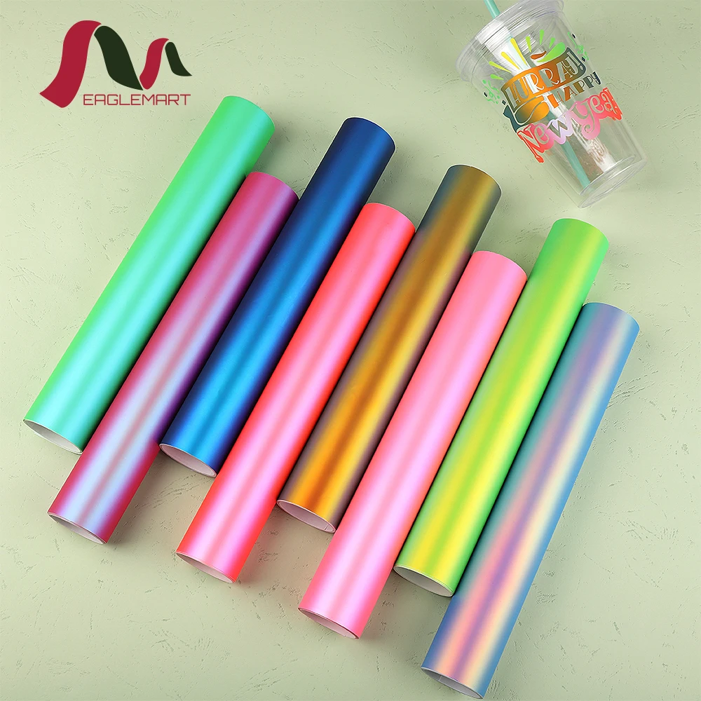 New Product Pearl Rainbow Self Adhesive Sticker Vinyl Roll Permanent Adhesive Craft Vinyl for Cricut Cutter