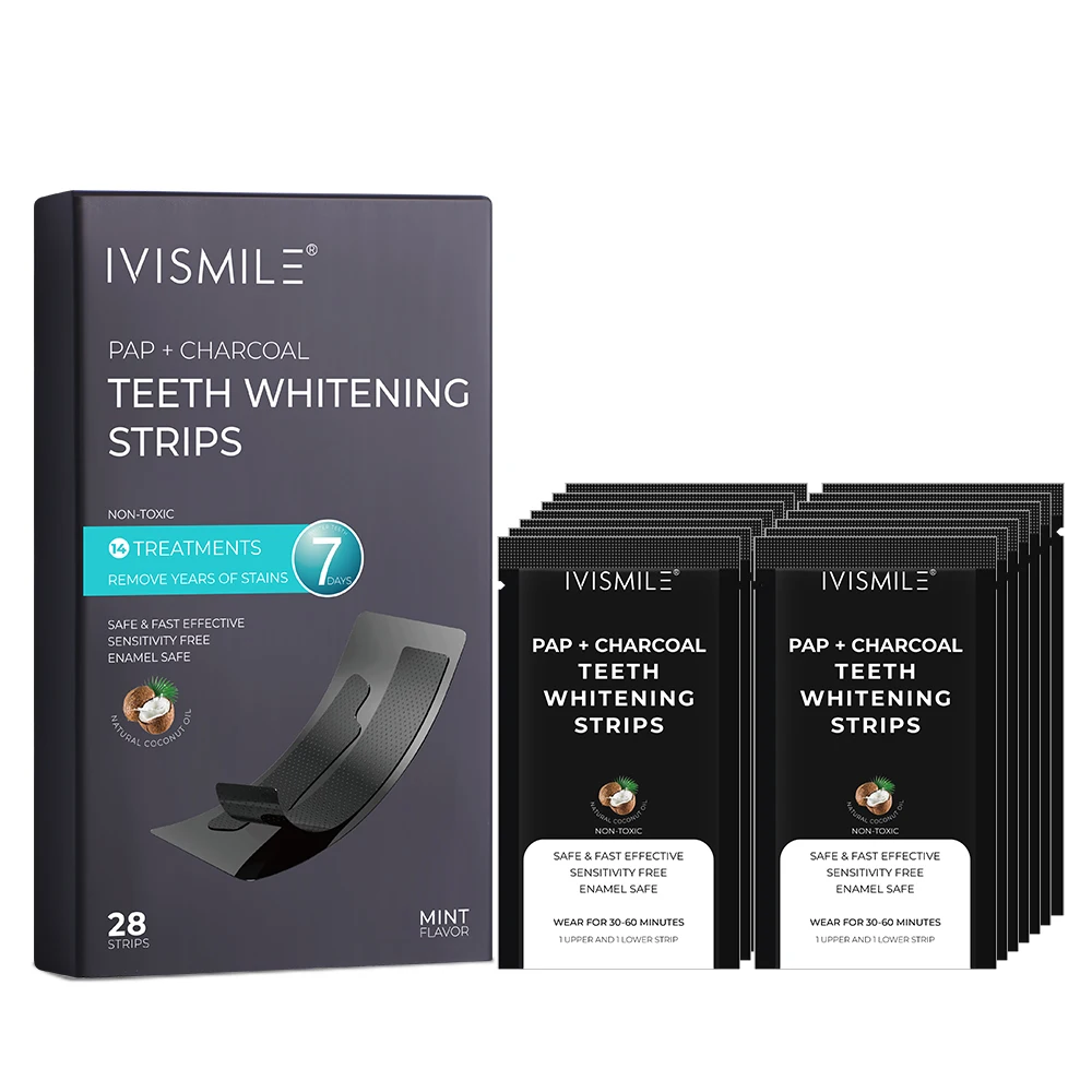 IVISMILE CE Approved Label Whitening Strips For Teeth 14 Pairs 28pcs Professional Teeth Whitening Strips