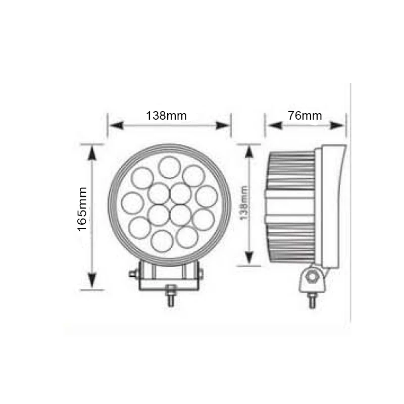 42W LED Working Light LED Fog Light LED Driving Light Lamp IP67 Waterproof for Car Truck Offroad