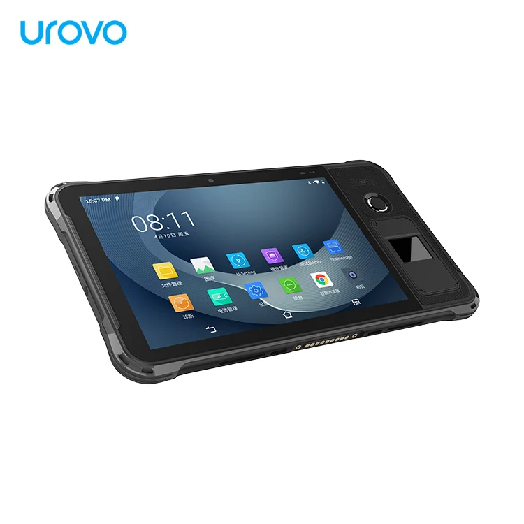 Промышленный планшет Android Urovo P8100 прочный однотонный 8-дюймовый портативный компьютер с Nfc Rfid считыватель пыли