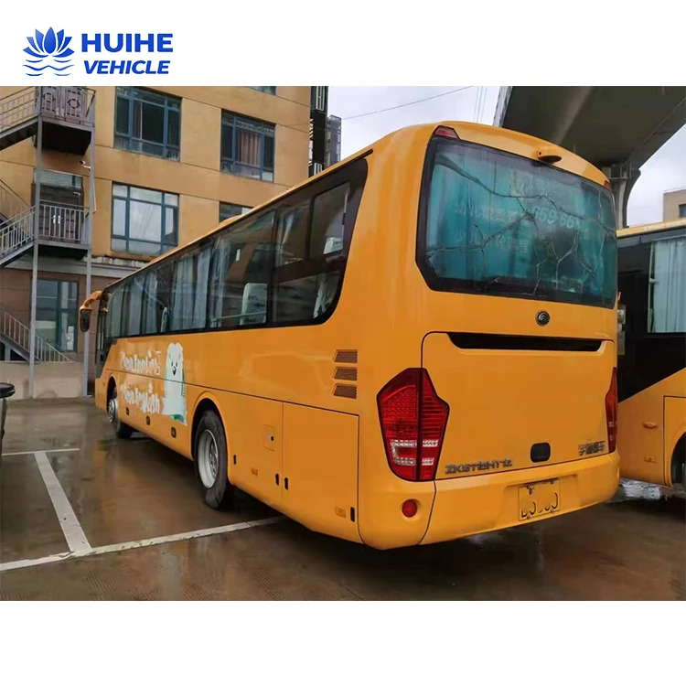 Refurbished Used Coach Bus Steering with Air Conditioner For Long Distance Transportation