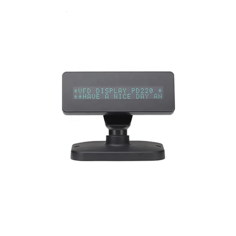 Indoor Customer Side 20 X 2 Lines Pole LCD VFD Display