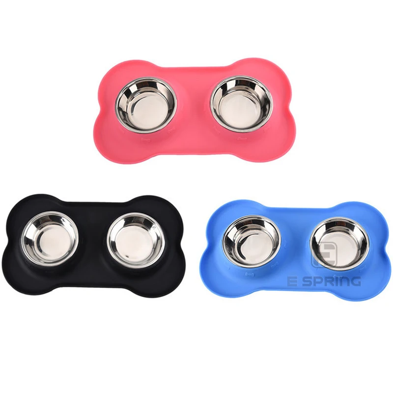 Factory custom silicone pet feeding mat bowl silicone dog food place mat bowl