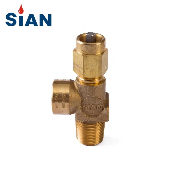 SiAN QF-2D Customization Nitrogen Valves Range Needle Type O2 Air N2 Cylinder Brass Medical Use Oxygen Gas Safety Control Valves