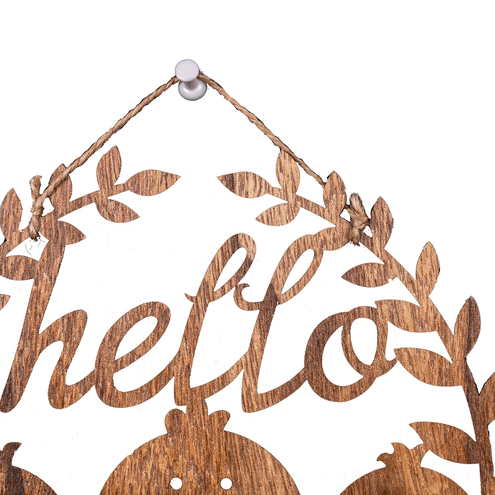 Customize Creative Home Decor Wooden Decorative Flowers and Wreaths Easter Decoration