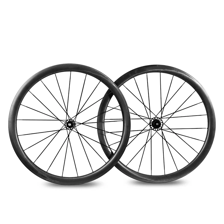 super light carbon spoke wheel 40C-30 road disc brake wheelset with paintless  finished