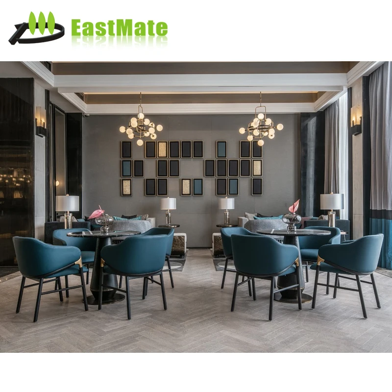 Restaurant Dining Table Chair Set / Modern High End Hotel Restaurant Furniture